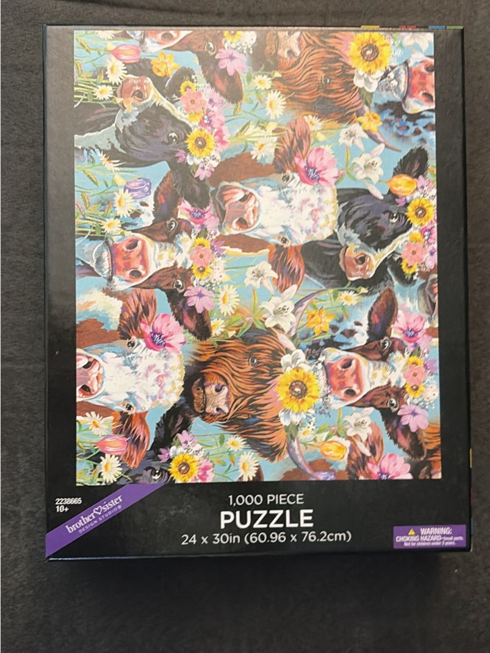 1,000-Piece Colorful Cow Puzzle - Multicolor